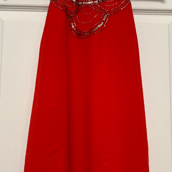 NWT ‘Japana’ Sequin Open Shoulder Tank Top - Red - Picture 5 of 5